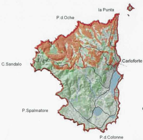 demanio civico Carloforte, cartografia