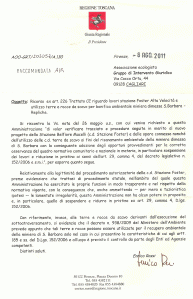 lettera Presidente Regione Toscana su AV Firenze
