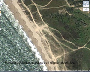 Oristano, Torregrande, dune danneggiate