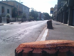 Empoli, Via Masini dopo il taglio degli alberi