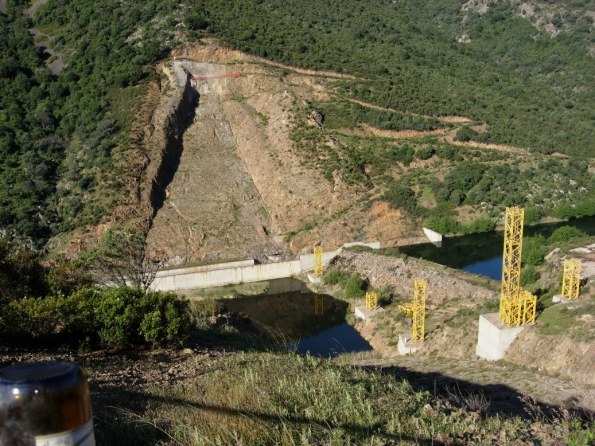Sarroch-Villa S. Pietro, Monte Nieddu, il cantiere della diga