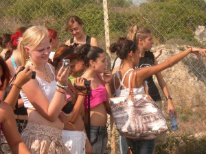 Cagliari, Sella del Diavolo, studenti tedeschi e cagliaritani in escursione