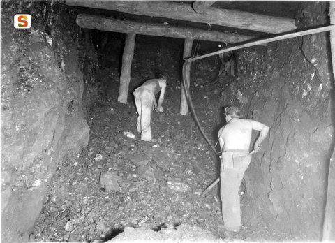 Carbonia, miniera di Serbariu, anni '50