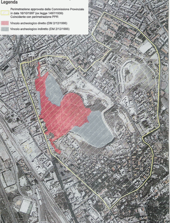 Cagliari, Tuvixeddu, vincoli archeologico e paesaggistico, piano paesaggistico regionale