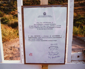 cartello sequestro S'Abba Drucche