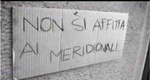 Italia del nord, cartello "non si affitta ai meridionali"