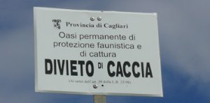 cartello "oasi permanente di ripopolamento e cattura"