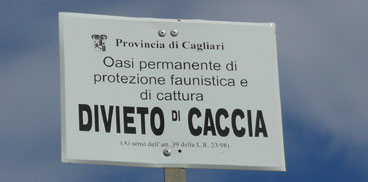 cartello "oasi permanente di ripopolamento e cattura"