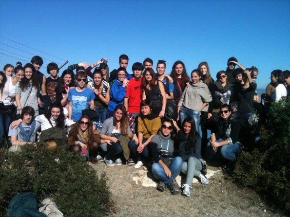 la IV^ dell'indirizzo linguistico del Liceo "Eleonora d'Arborea" (Cagliari) sulla Sella del Diavolo