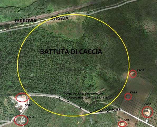 zona della battuta di caccia