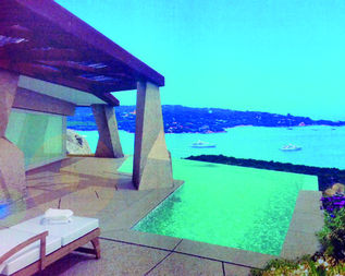 Arzachena, Costa Smeralda, simulazione progettuale ville di lusso