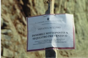 Maracalagonis, Baccu Mandara, cartello sequestro preventivo