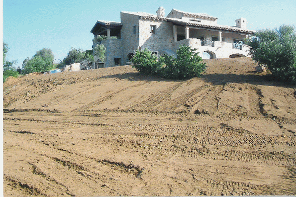 Castiadas, cantiere villa in costruzione (2009)