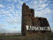 Roma, Torre Chiesaccia, striscione di protesta