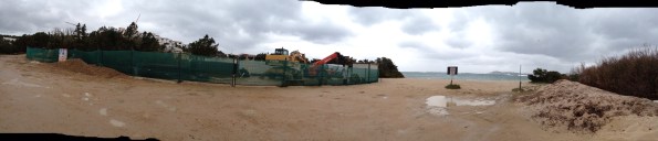 Arzachena, Costa Smeralda, lavori di ampliamento dell'Hotel Romazzino