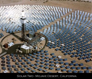 California, deserto del Mojave, centrale solare termodinamica