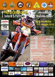1^ Motocavalcata Isola di San Pietro, manifesto