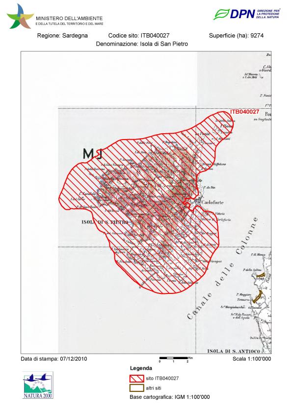 S.I.C. "Isola di San Pietro" (ITB040027) 