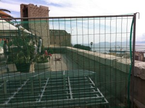Cagliari Bastione di Santa Croce, cantiere