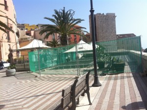 Cagliari, Bastione di S. Croce, cantiere
