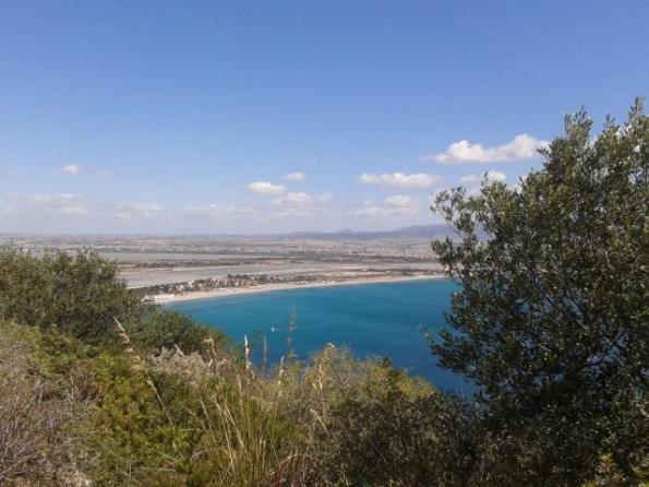 Cagliari, Sella del Diavolo, uno scorcio di visuale verso il Poetto