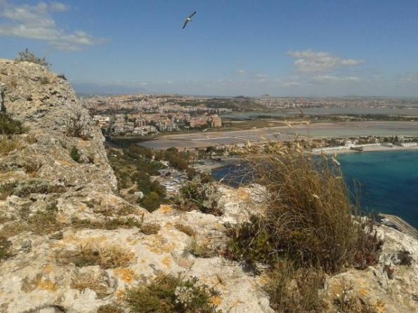 Cagliari, Sella del Diavolo, veduta verso il Poetto