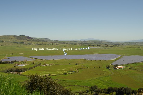 Cossoine, Campu Giavesu, impianti fotovoltaici