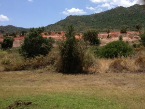 Pula, Is Molas, cantiere edilizio