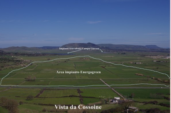 Cossoine, Campu Giavesu, indicazione area progettuale
