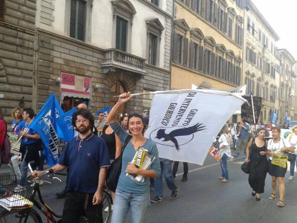 Firenze, il GrIG alla manifestazione contro la caccia (14 settembre 2013)