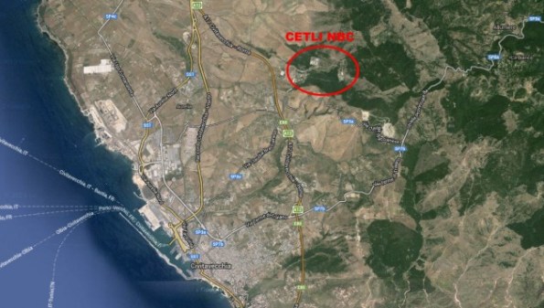 Civitavecchia, Comprensorio militare S. Lucia, localizzazione