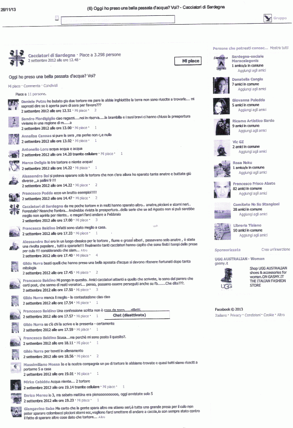 bracconieri che si vantano, pagina 1