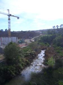 Olbia, cantiere edilizio, prospiciente il Rio Bados (2006)