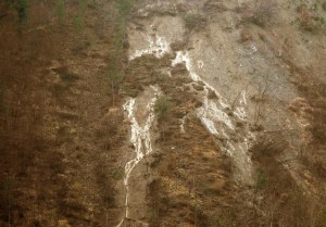 frane e dilavamento dei terreni a causa dei tagli boschivi