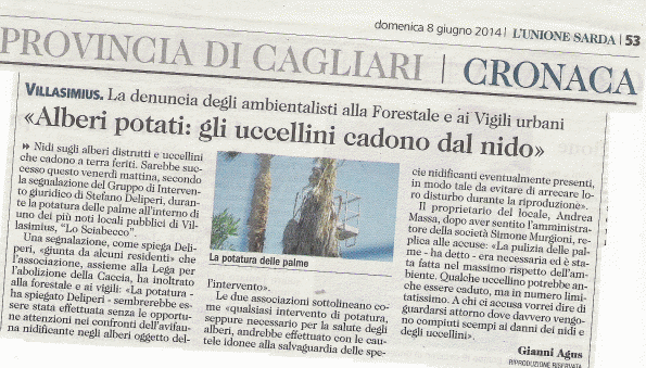 L'Unione Sarda, 8 giugno 2014