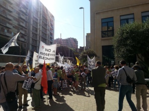 Cagliari, manifestazione contro il "progetto Eleonora" (29 luglio 2014)