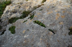Cagliari, Sella del Diavolo, fenditure naturali