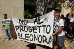 Cagliari, manifestazione contro il “Progetto Eleonora” (29 luglio&nbsp;2014)