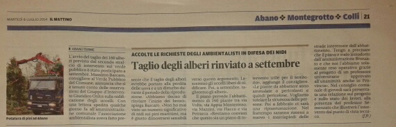 Il Mattino di Padova, 8 luglio 2014