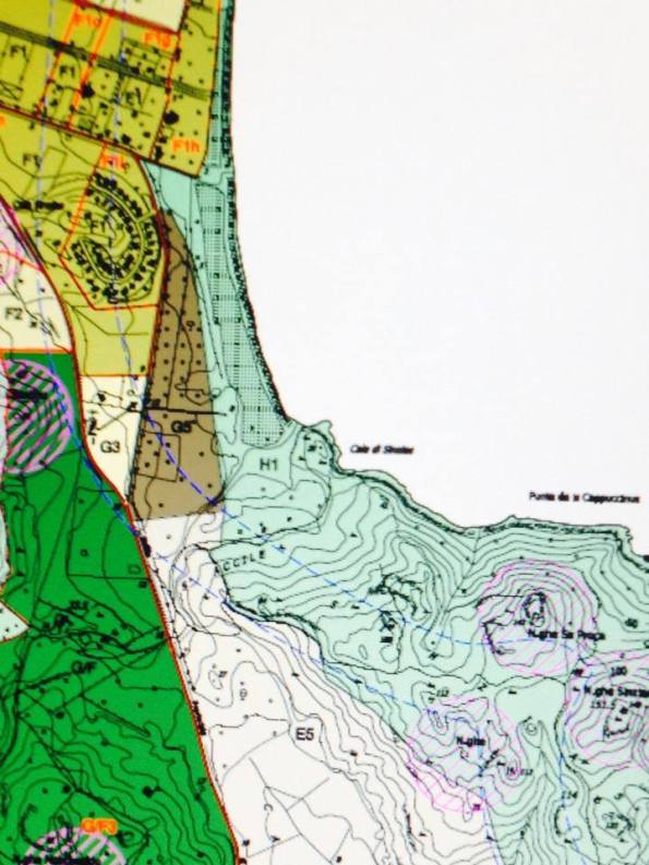 stralcio P.U.C. Castiadas, Cala Sinzias (foto Stefano Zucca)