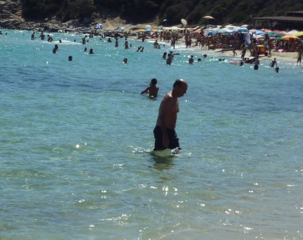 Castiadas, spiaggia di Monte Turnu, Pier Luigi Bersani