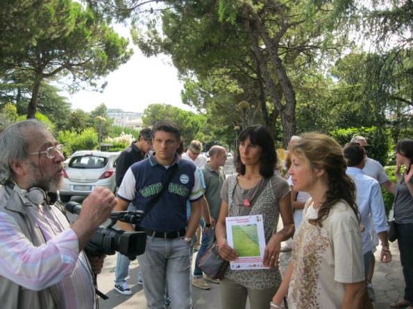 Abano Terme, manifestazione per il verde pubblico (30 agosto 2014)