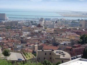 Panorama Cagliari da Viale Buoncammino