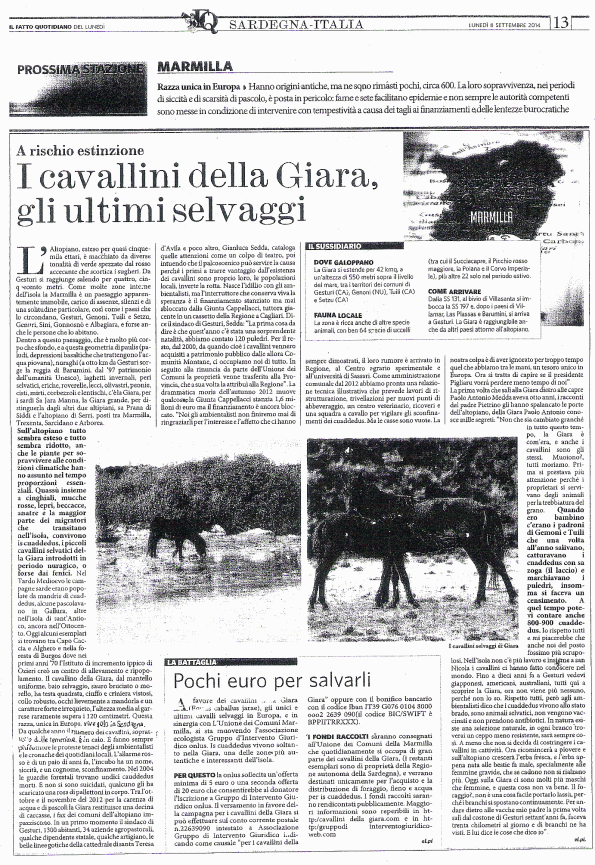 Il Fatto Quotidiano, 8 settembre 2014
