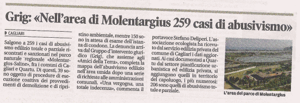 La Nuova Sardegna, 28 settembre 2014