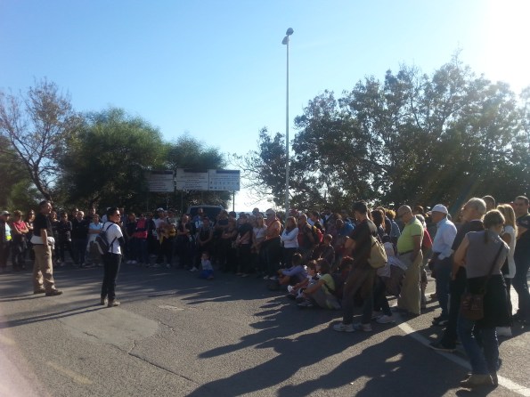 Cagliari, Sella del Diavolo,  partecipanti all'escursione della Giornata nazionale del Trekking urbano