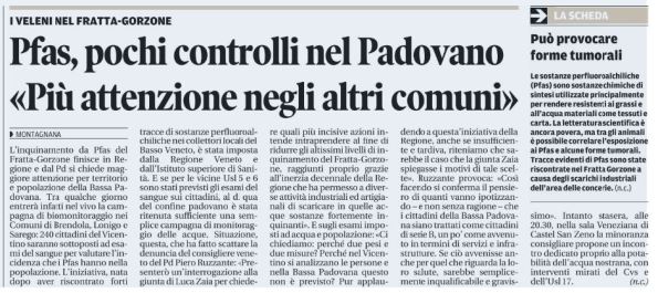 Il Mattino di Padova, 26 febbraio 2015