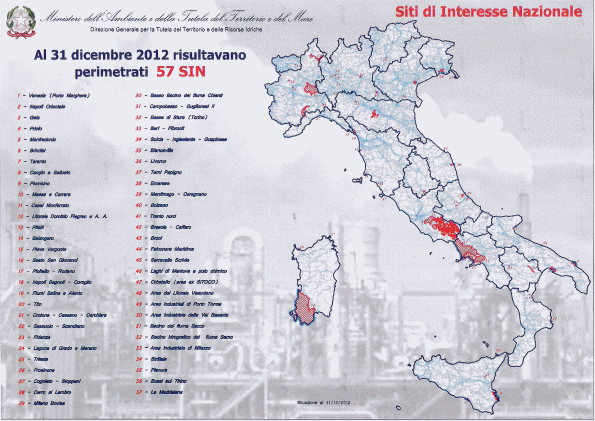 Italia, S.I.N. (marzo 2013)