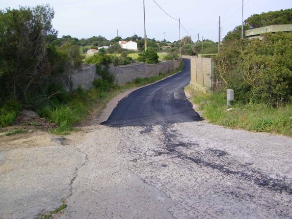 Carloforte, lavori di asfaltatura in loc. Sabino (aprile 2015)