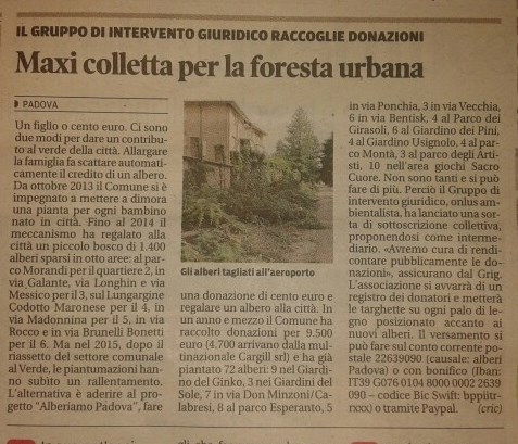 Il Mattino di Padova, 4 giugno 2015